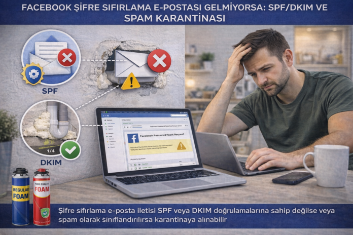 Facebook Şifre Sıfırlama E postası Gelmiyorsa SPFDKIM ve Spam Karantinası