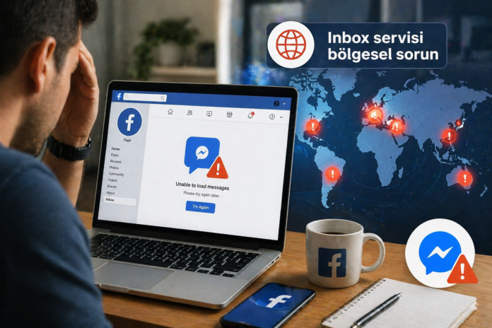 Facebook'ta Sayfa Mesaj Kutusu Açılmıyorsa Inbox servisi bölgesel sorun