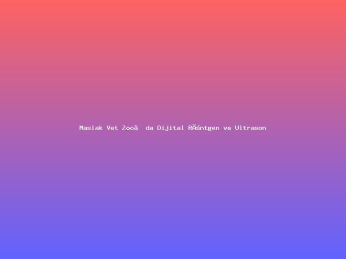 Maslak Vet Zoo’da Dijital Röntgen ve Ultrason Teknolojisi