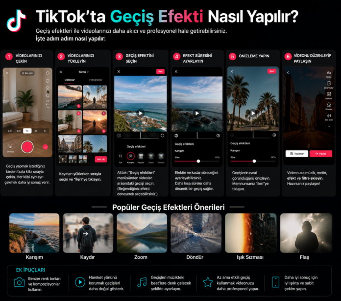 TikTok’ta Geçiş Efekti Nasıl Yapılır